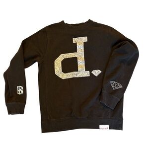 Diamond Sweater- black-Size S